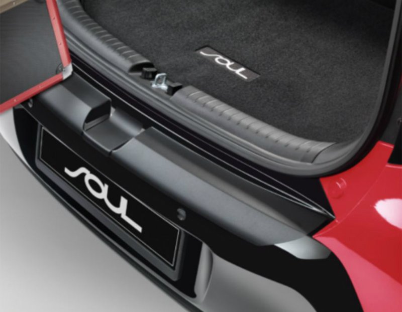 Rear bumper protection foil, black KIA Accessoires