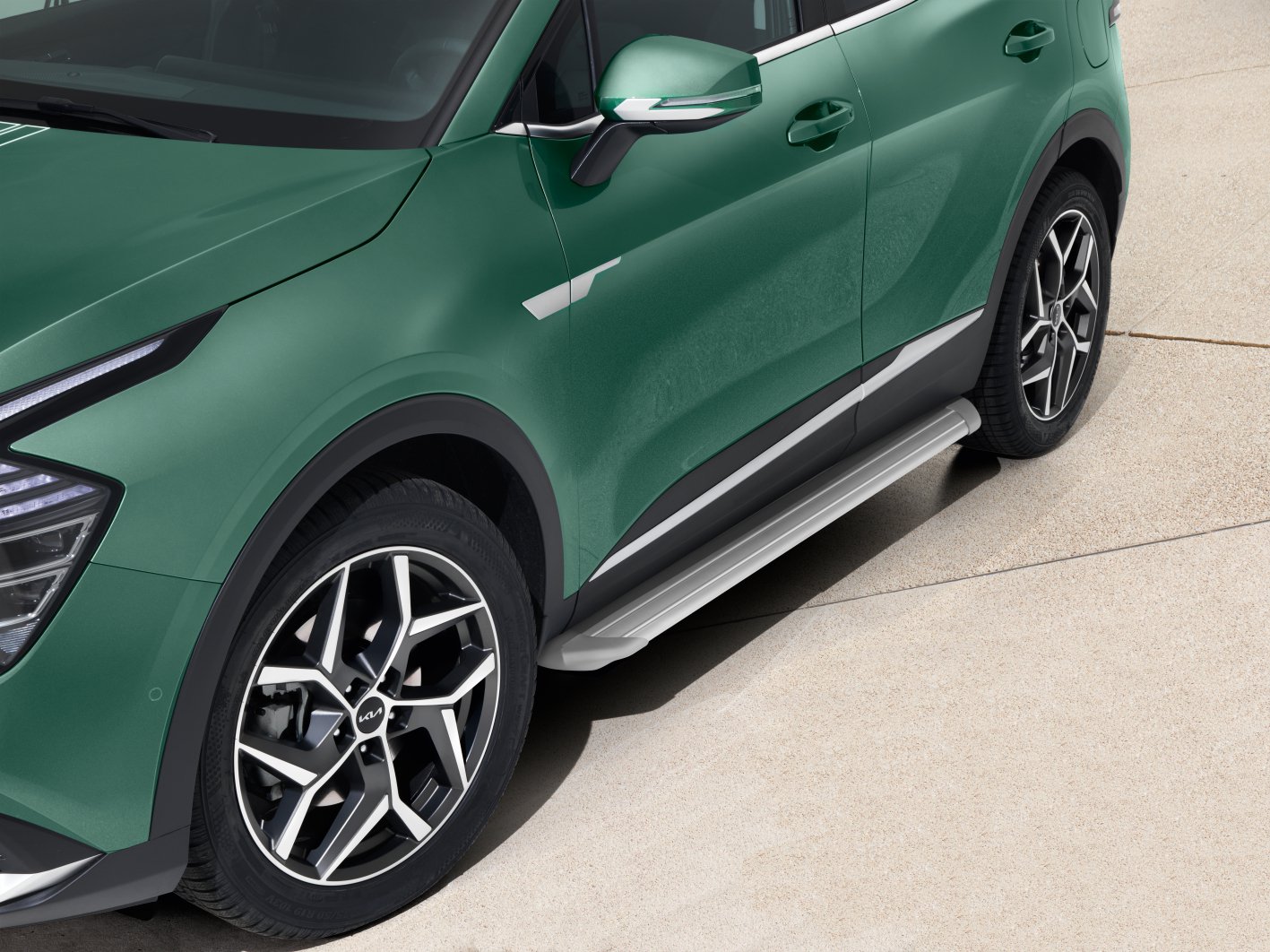 Side steps, with grey accent, Sportage KIA Accessoires